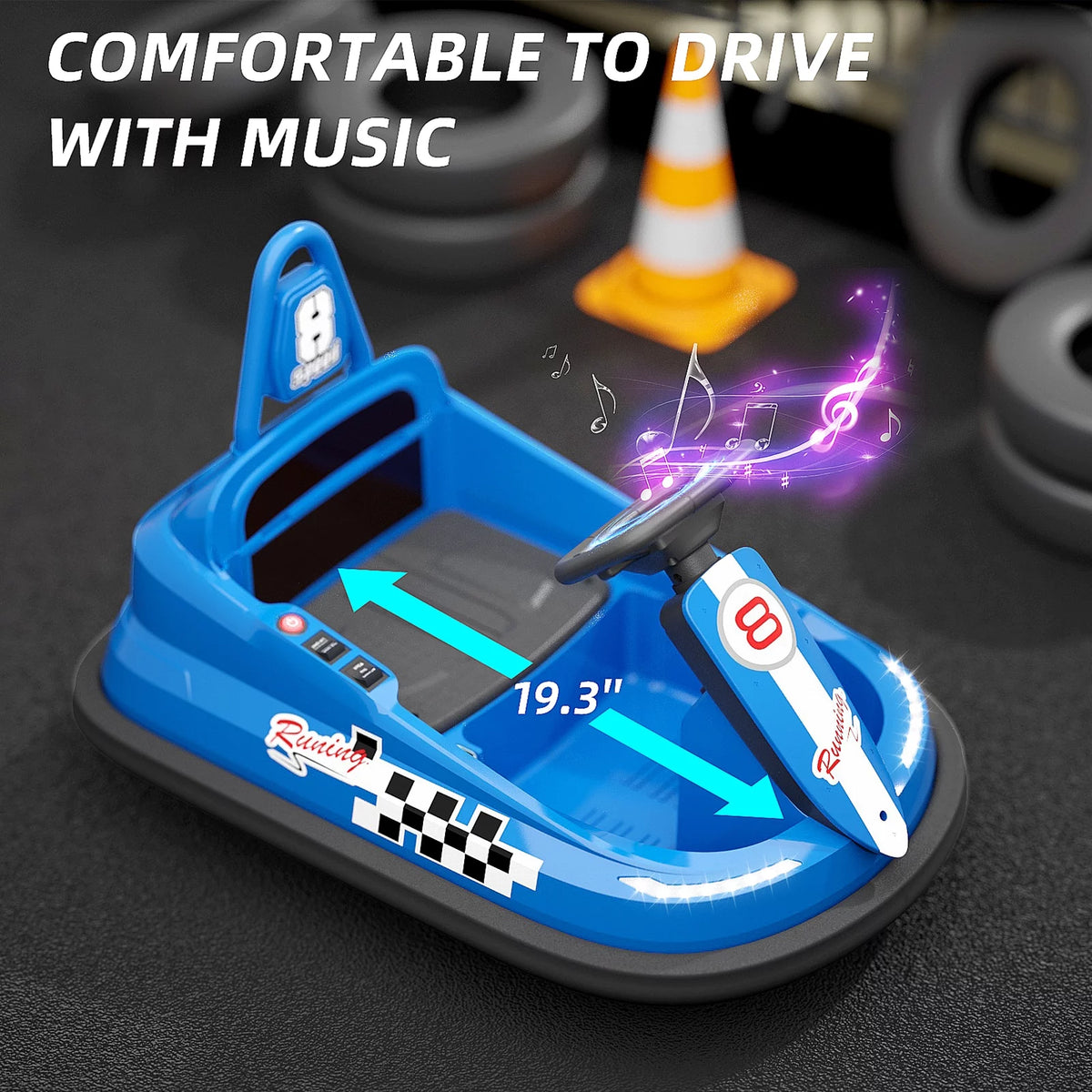 6V Electric Ride on Bumper Car for Kids, Pink O130