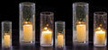 3 PCS Clear Glass Cylinder Candle Holder M130