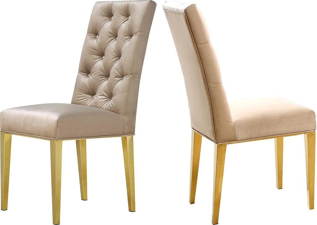 Navy Velvet Dining Chair Set of 2 H491439