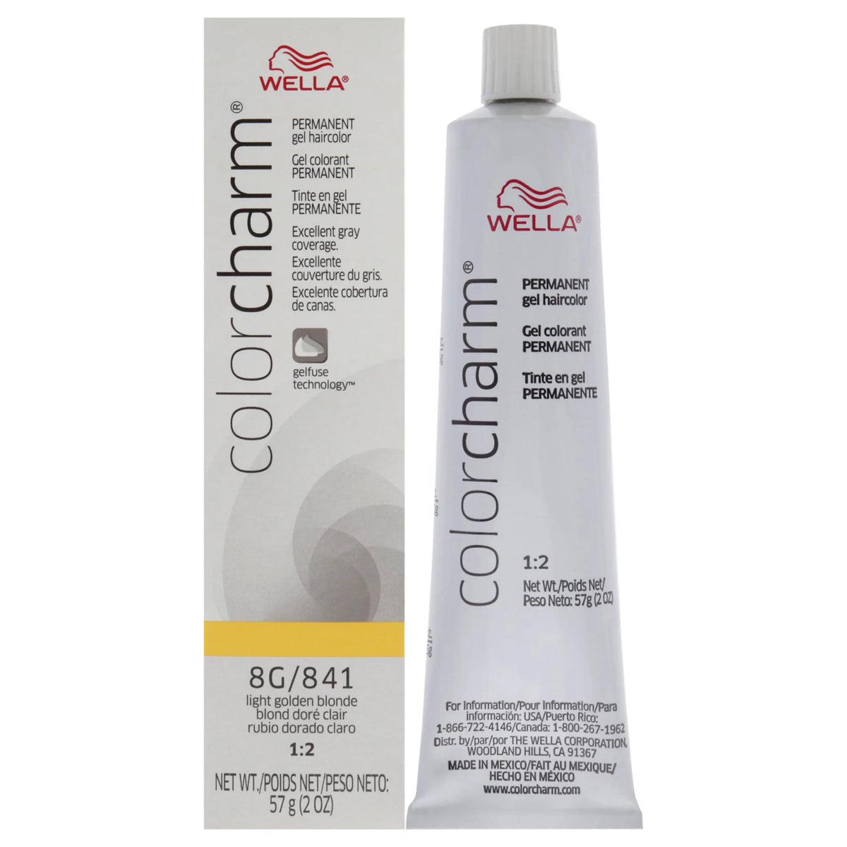 8G 841 Light Golden Blonde Permanent Hair Color Gel A34388