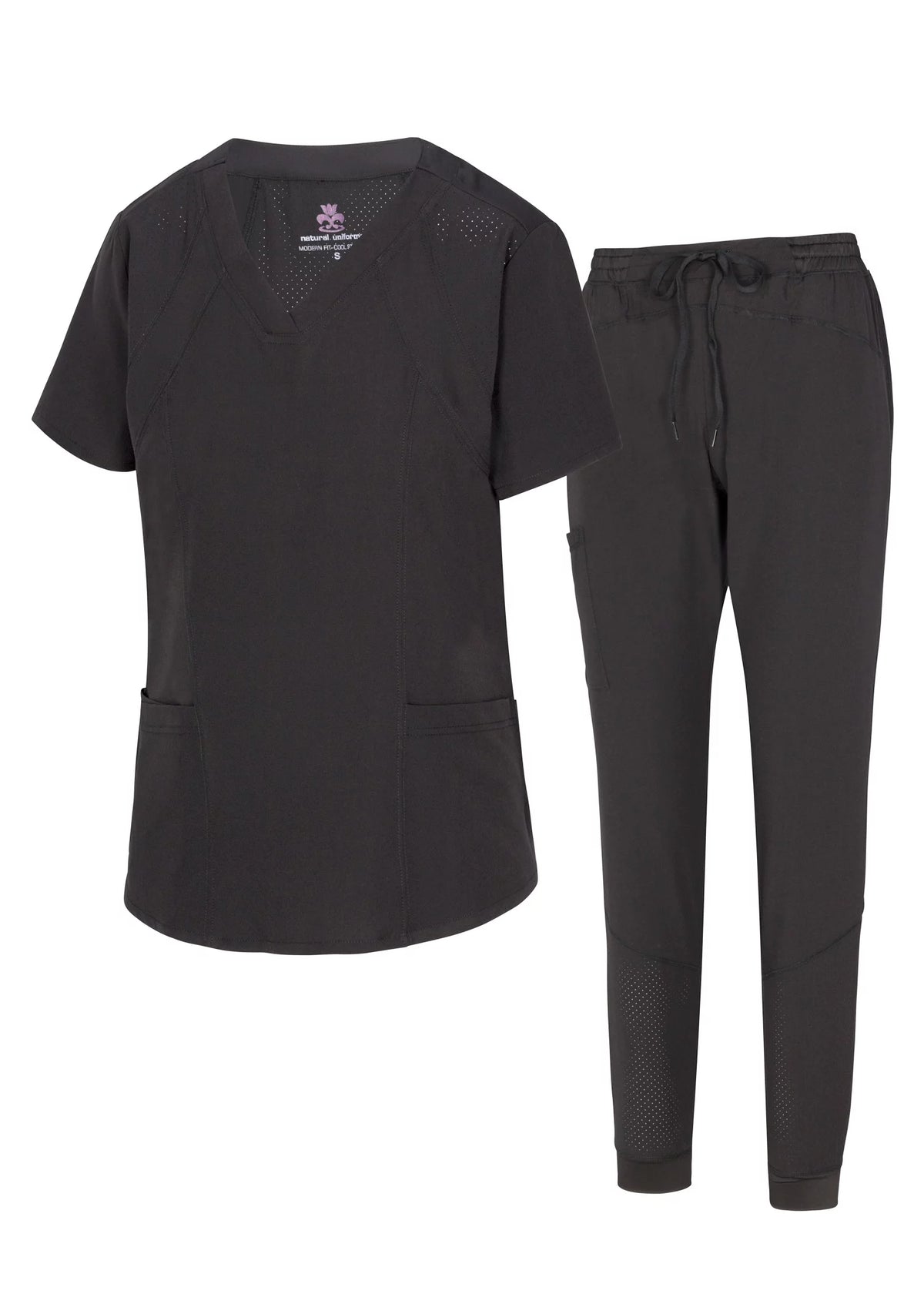 Women's 8 Pocket Jogger Scrub Set K795922