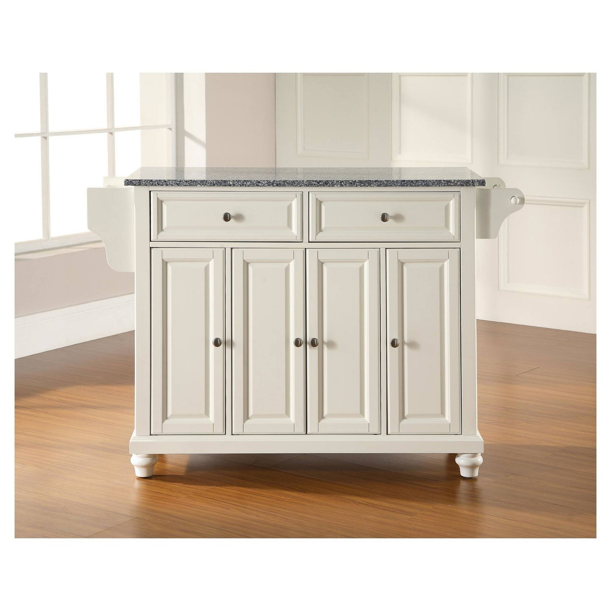 White Granite Top Kitchen Island S5118