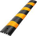 6 Feet Rubber Driveway Cable Protector Ramp 2-Channel T8226