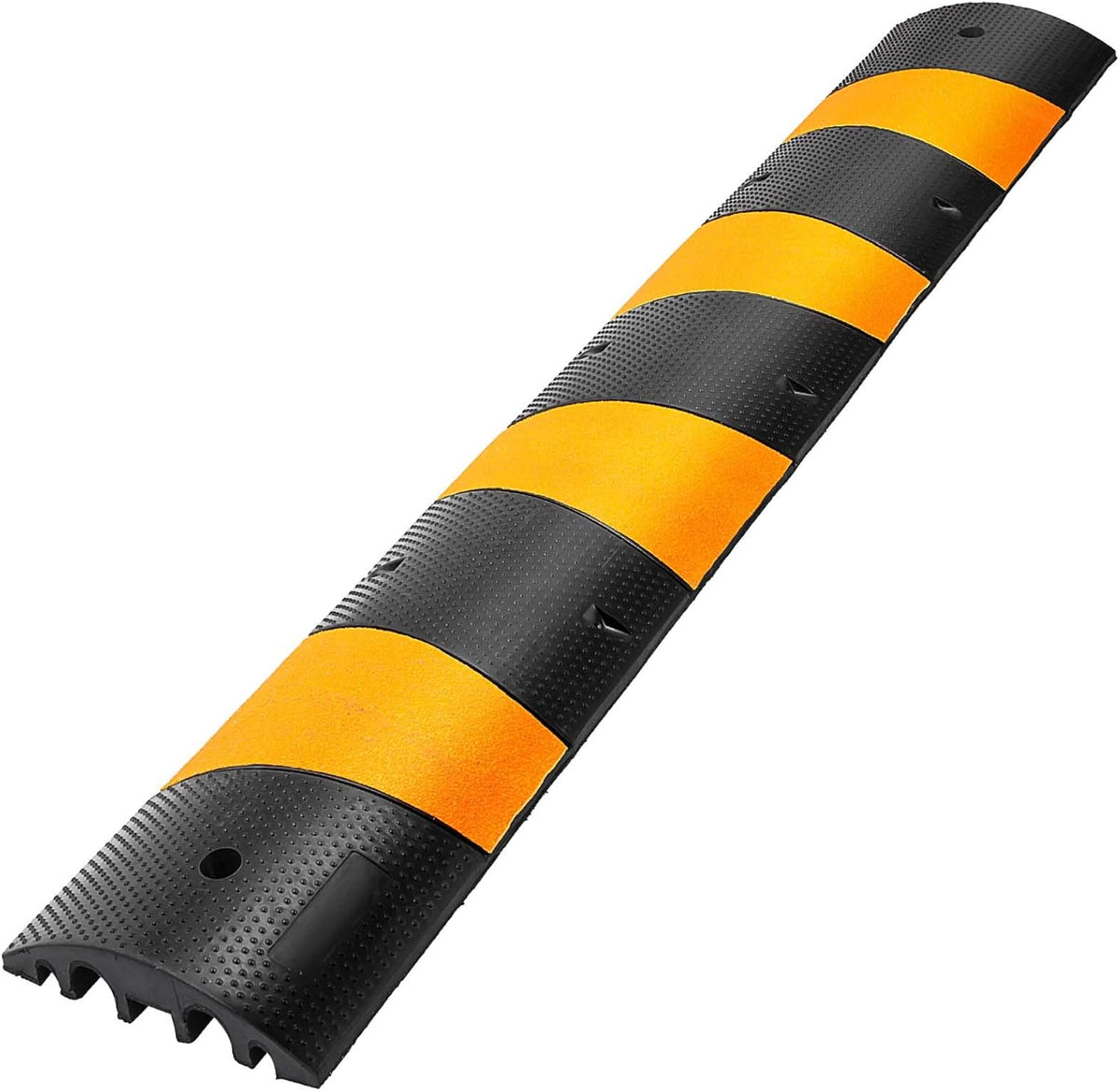 6 Feet Rubber Driveway Cable Protector Ramp 2-Channel T8226