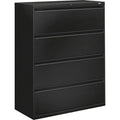 Black 4 Drawer Locking Lateral File U142226