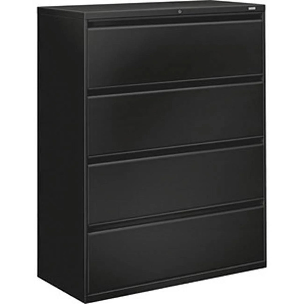 Black 4 Drawer Locking Lateral File U142226