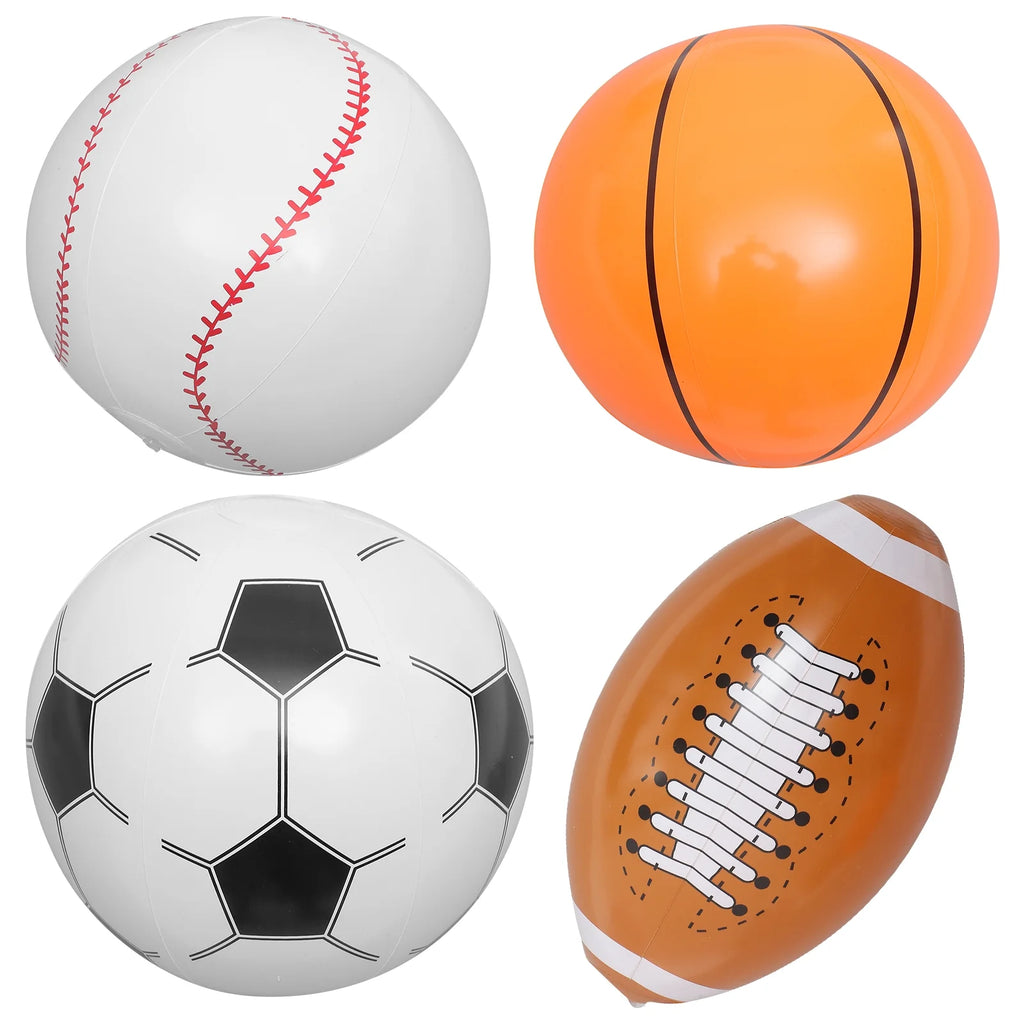 Inflatable Beach Ball Set of 4 H595