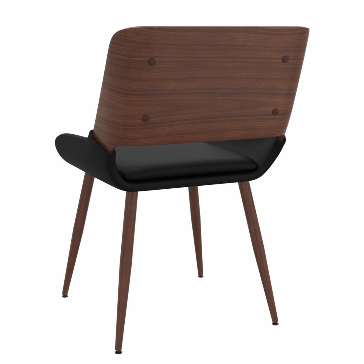 Faux Leather and Wood Side Chair L76303