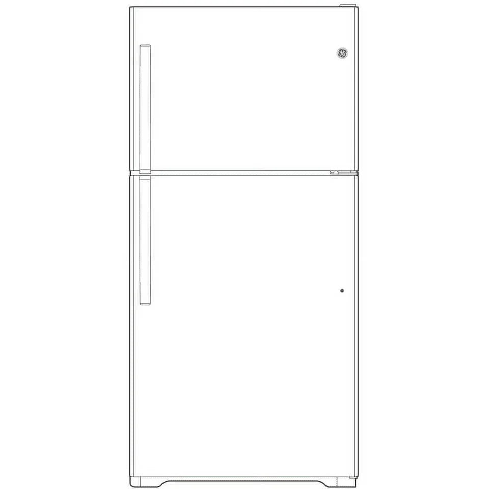 28 Inch 17.5 Cu. Ft. Freestanding Top Freezer Refrigerator N933341