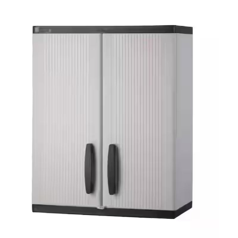 Gray Plastic Freestanding Garage Base Cabinet N51726