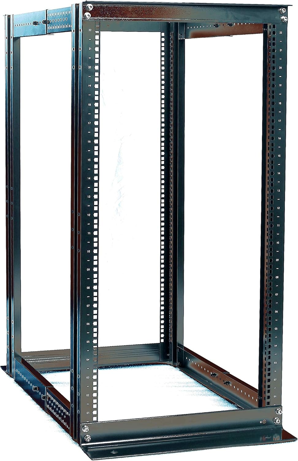 22U 4 Post Open Rack Frame Rack Enclosure 19 Inch Adjustable Depth Aluminum J28018