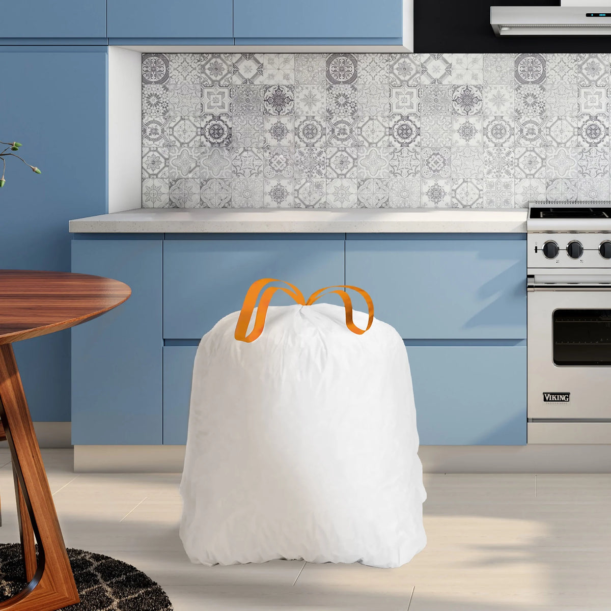 120 Count 13 Gallon Tall Kitchen Trash Bags with Drawstring O520