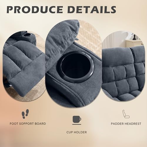 2 Seat Manual Reclining Loveseat with Cup Holders W5125