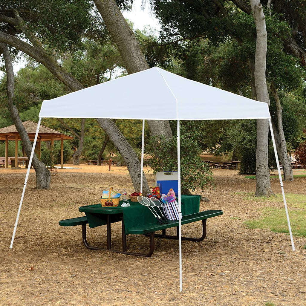 10 x 10 Angled Leg Instant Canopy Tent Shelter, White D19781