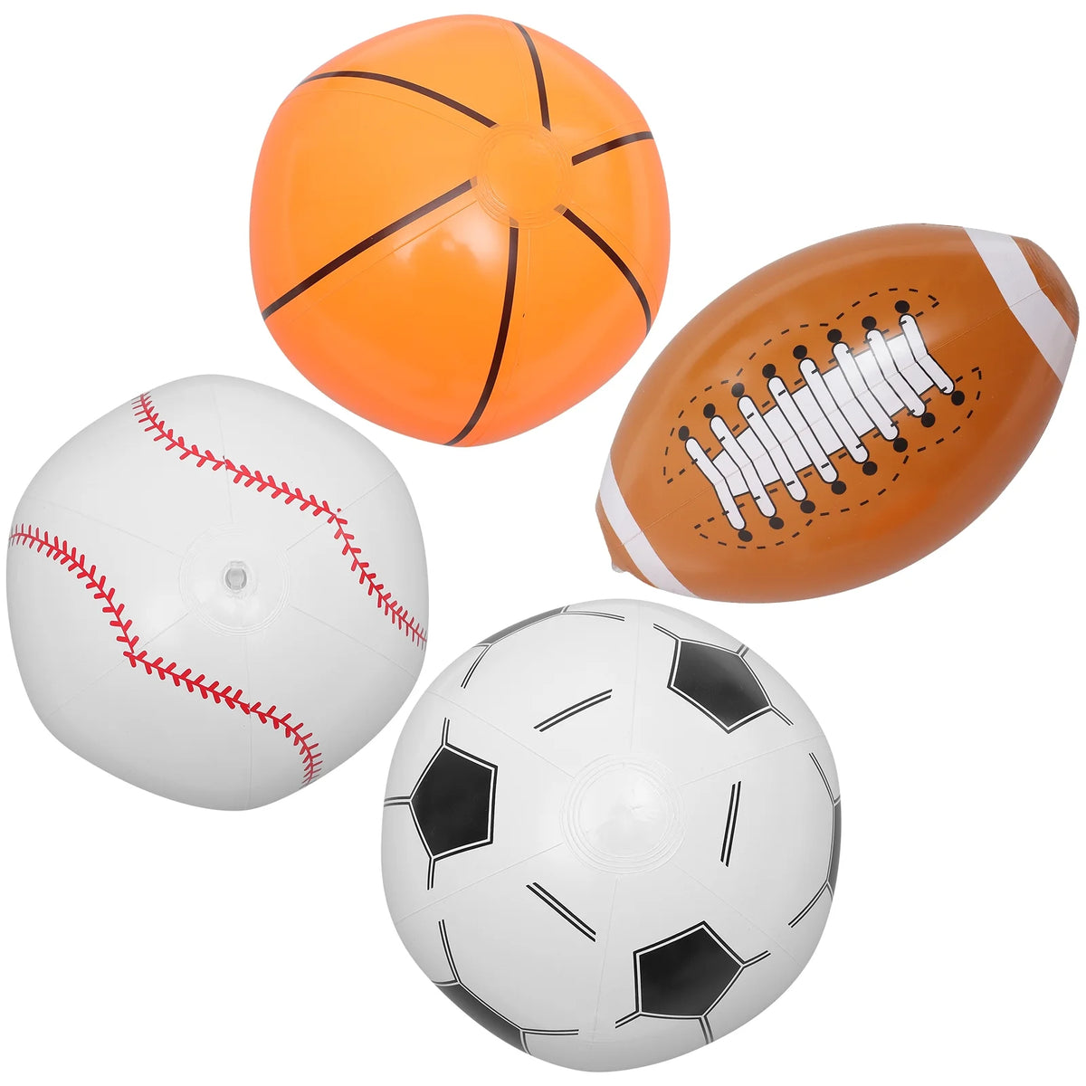 Inflatable Beach Ball Set of 4 H595