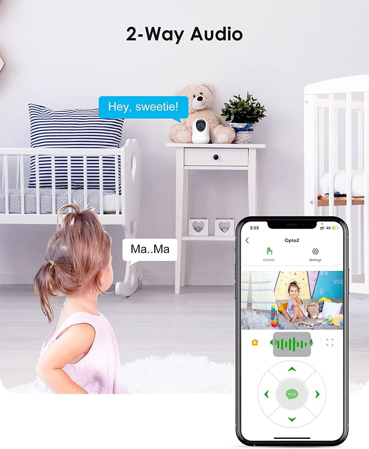 1080P HomeKit Indoor Security Camera with Night Vision and 2-Way Audio B39441