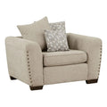 Light Brown Chenille Living Room Chair Y2077