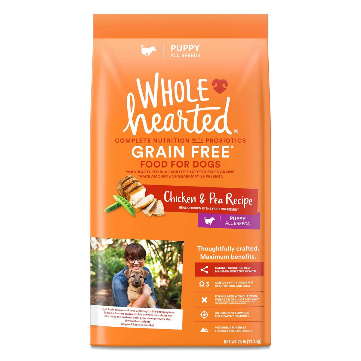 Grain Free Chicken and Pea Recipe Dry Puppy Food H229