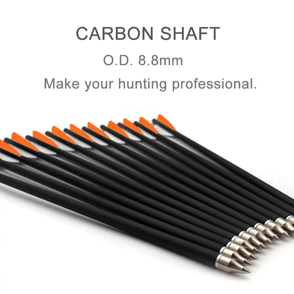 20'' Carbon Crossbow Arrows, Pack of 12 S3075