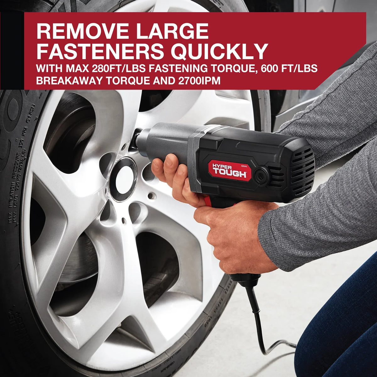 7.5A Corded Impact Wrench with 1/2 inch Anvil F988
