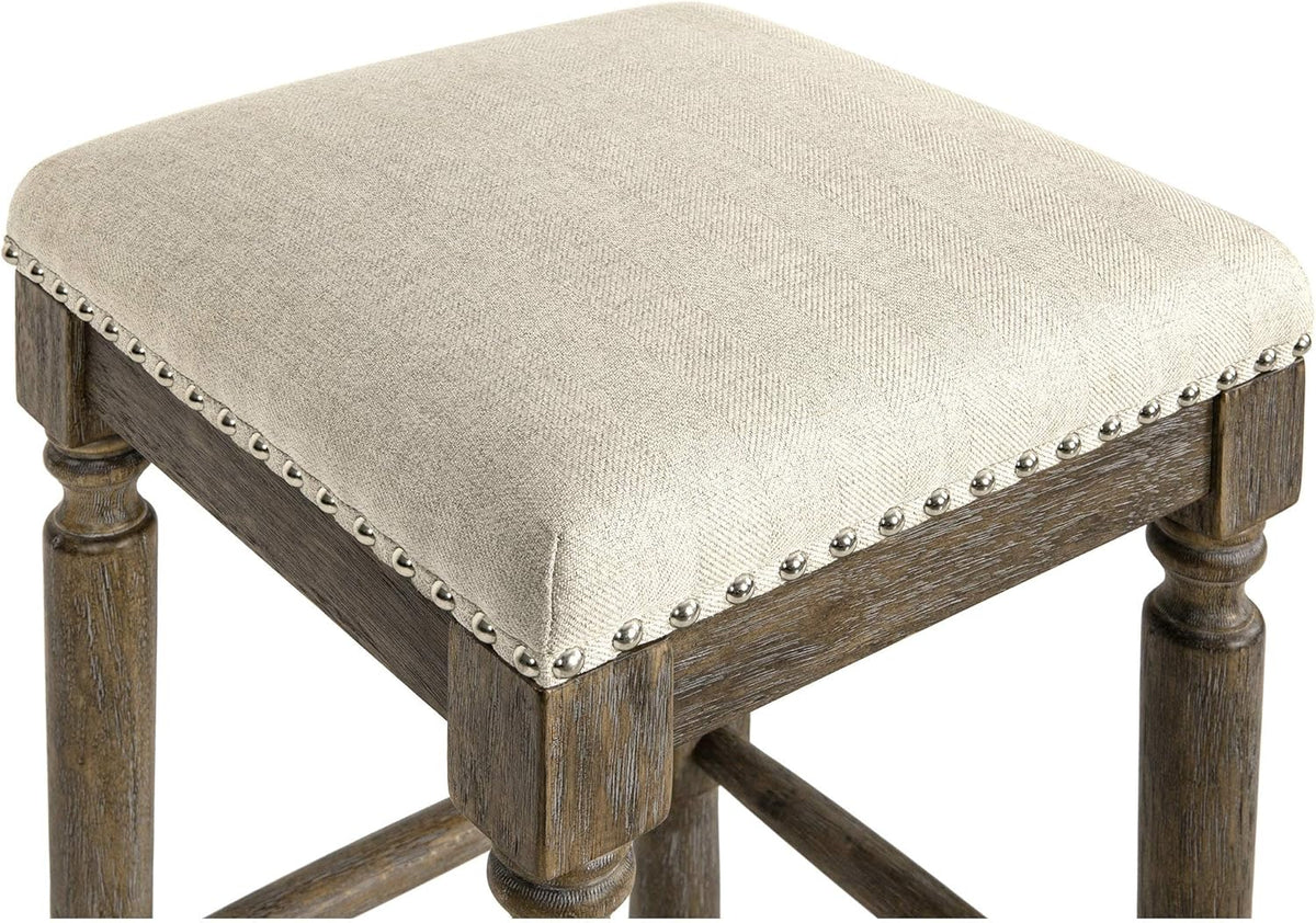Taupe Barstool 26 Inch Seat Height Set of 1 O2874