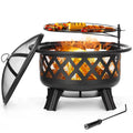 30 inch Wood Burning Fire Pit with Grate X789288
