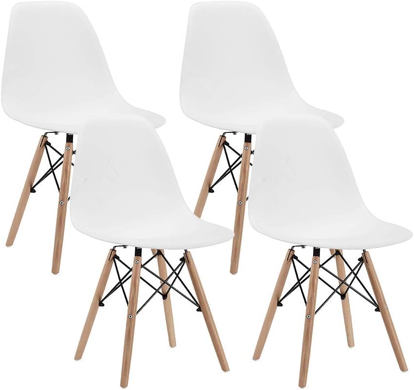 Black Plastic Shell Dining Chair Set of 1 Q720010