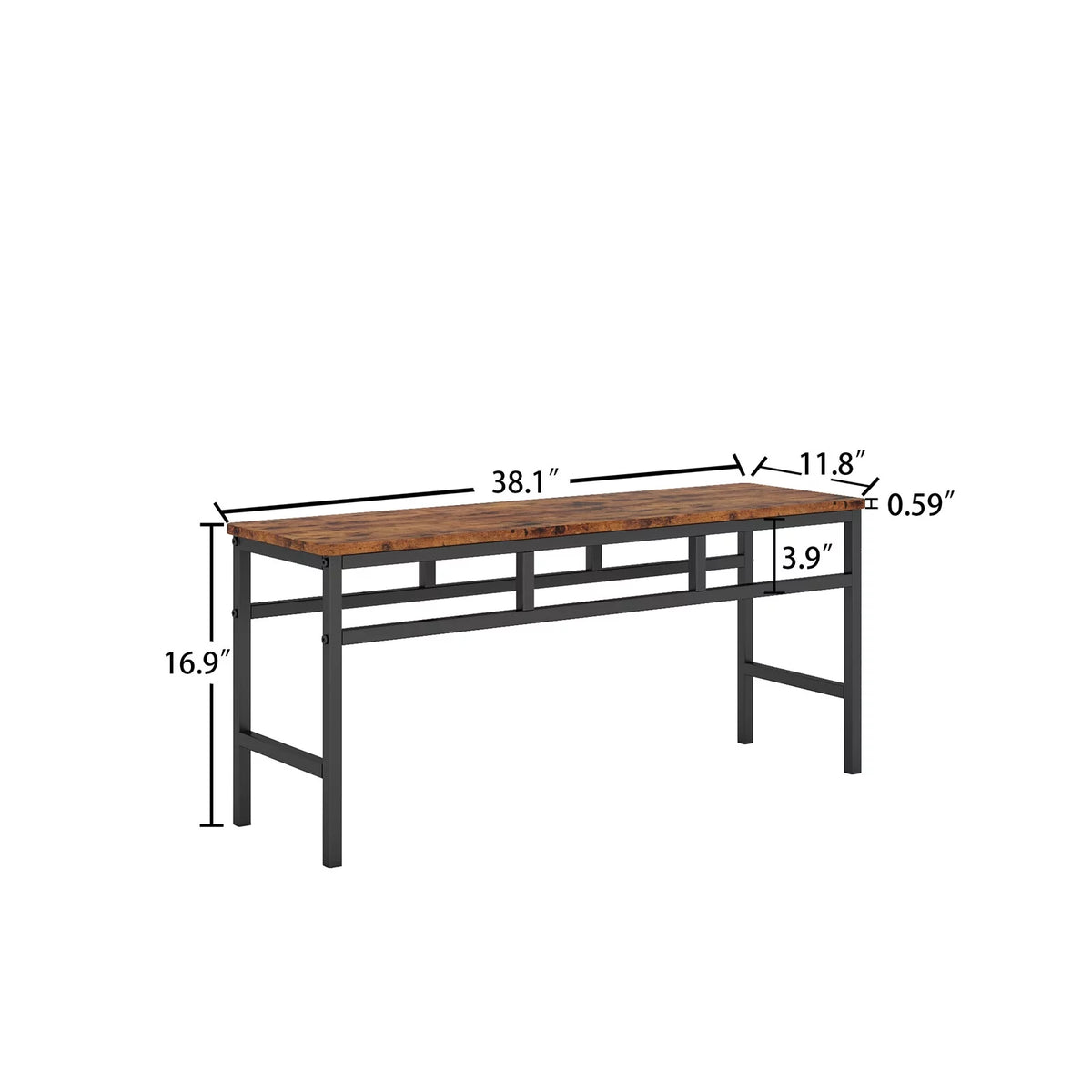 3-Piece Kitchen Table Set with 2 Benches R1737