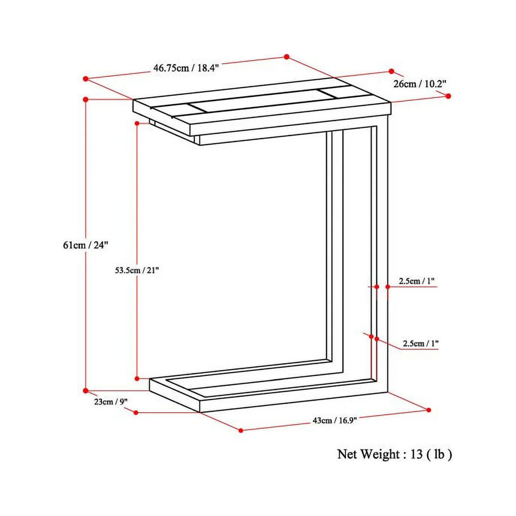 C-Shaped End Table Set L44271