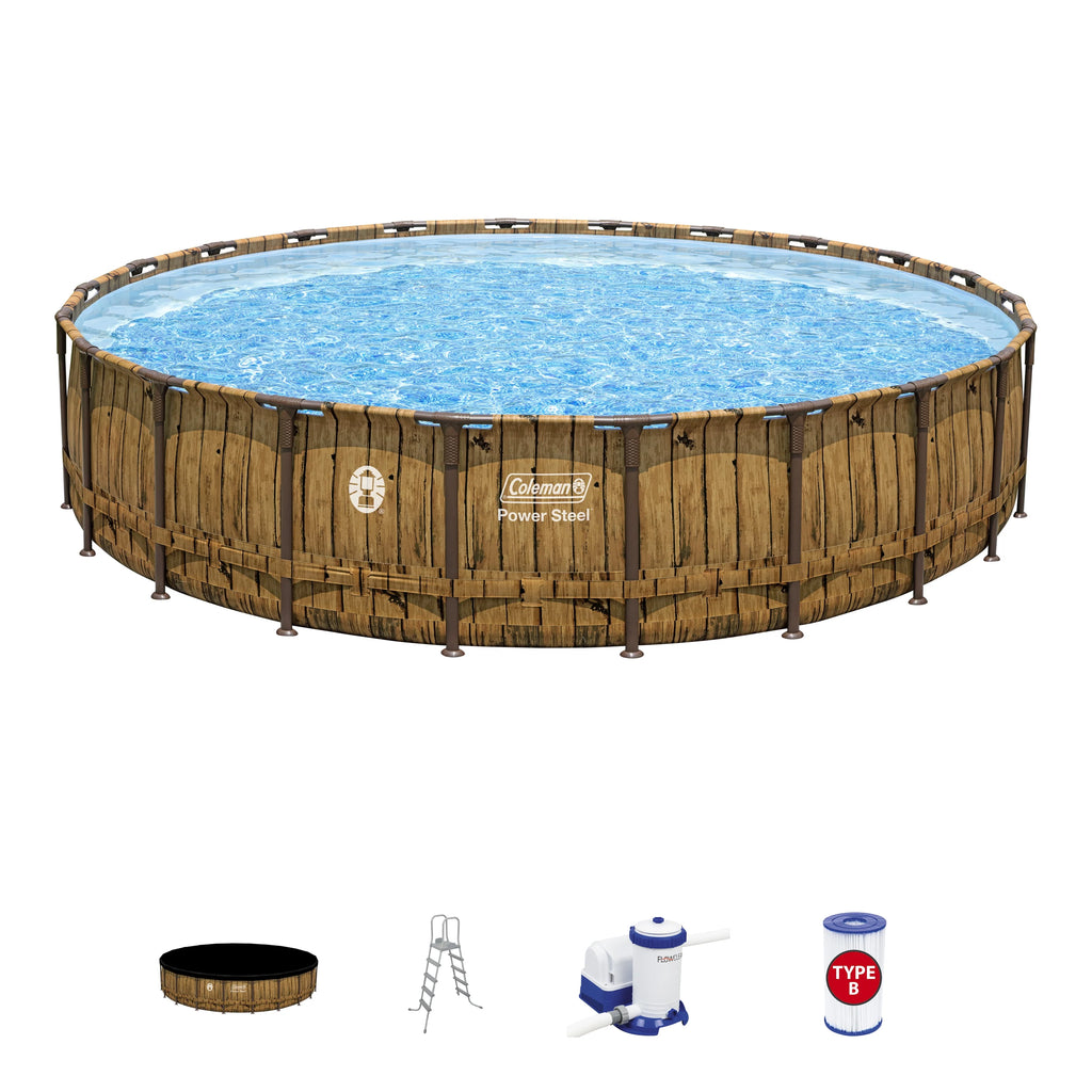Round Metal Frame Above Ground Pool Set N693