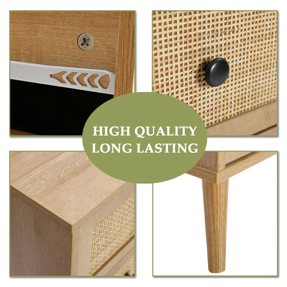 Light Oak Finish 3-Drawer Wood Dresser D920183