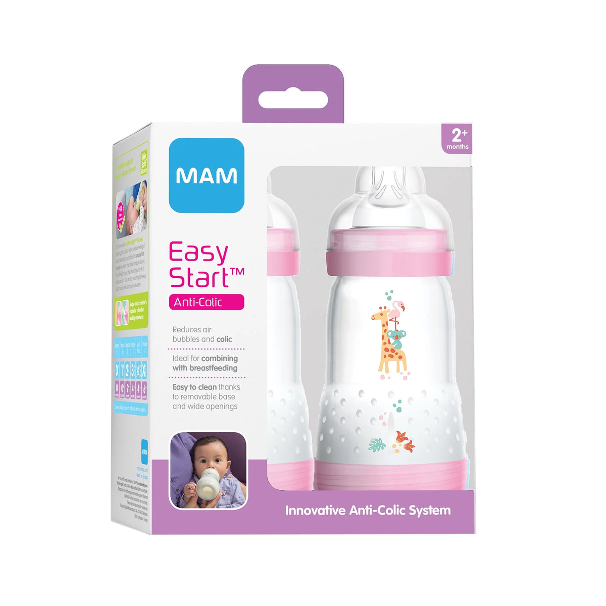 Anti-colic Bottle, 9 Oz, 2-count W7365