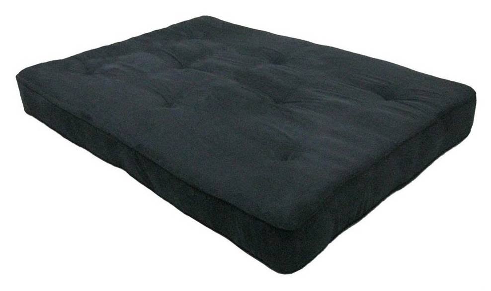8-Inch Independently Encased Coil Futon Mattress Full Size Black I9623