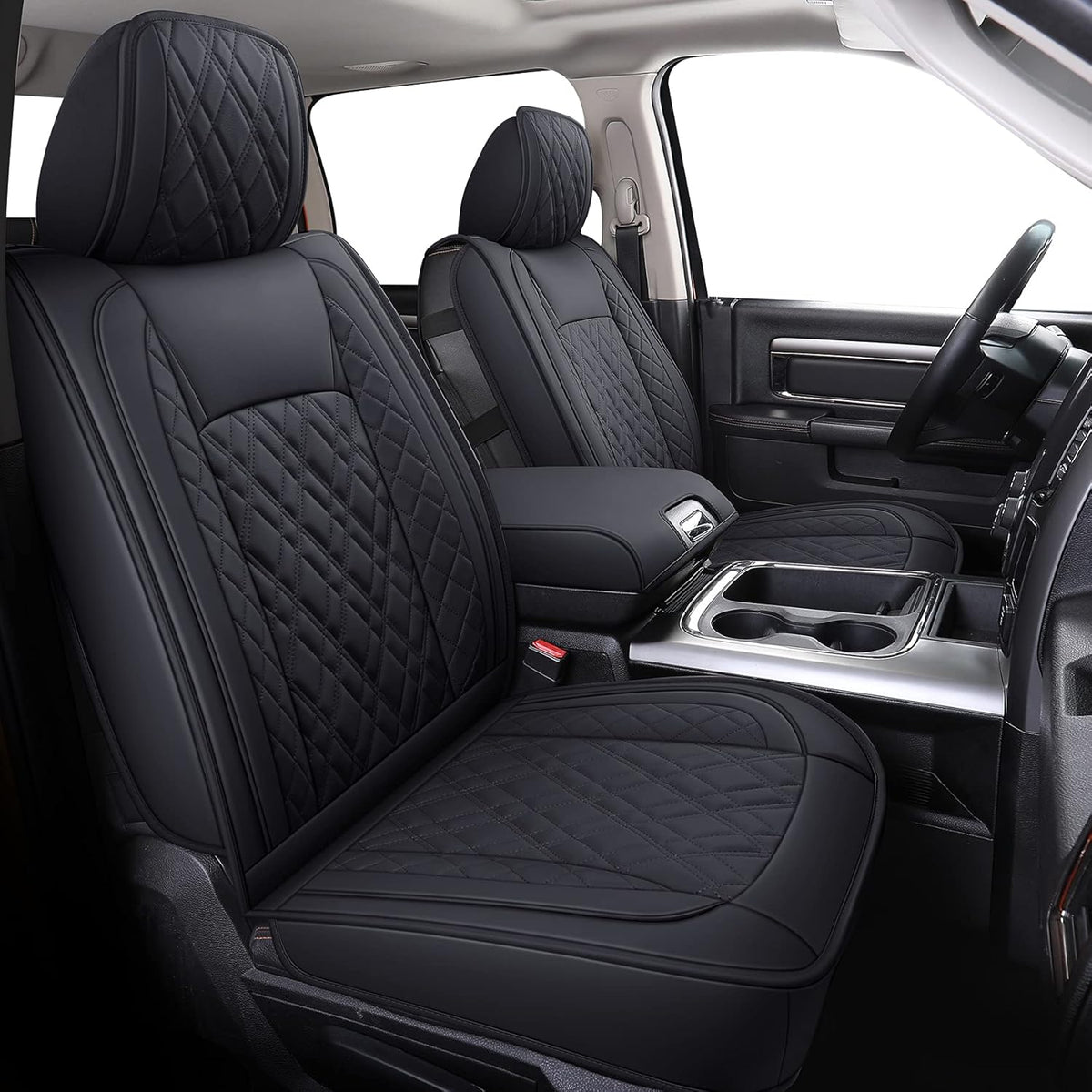 Faux Leather Ram Seat Covers Full Set D6928