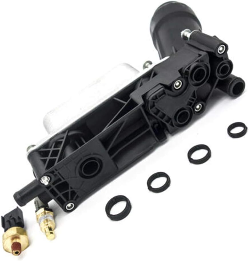 Engine Oil Filter Cooler Housing Assembly Complete Kit Compatible with 3.6L G5974