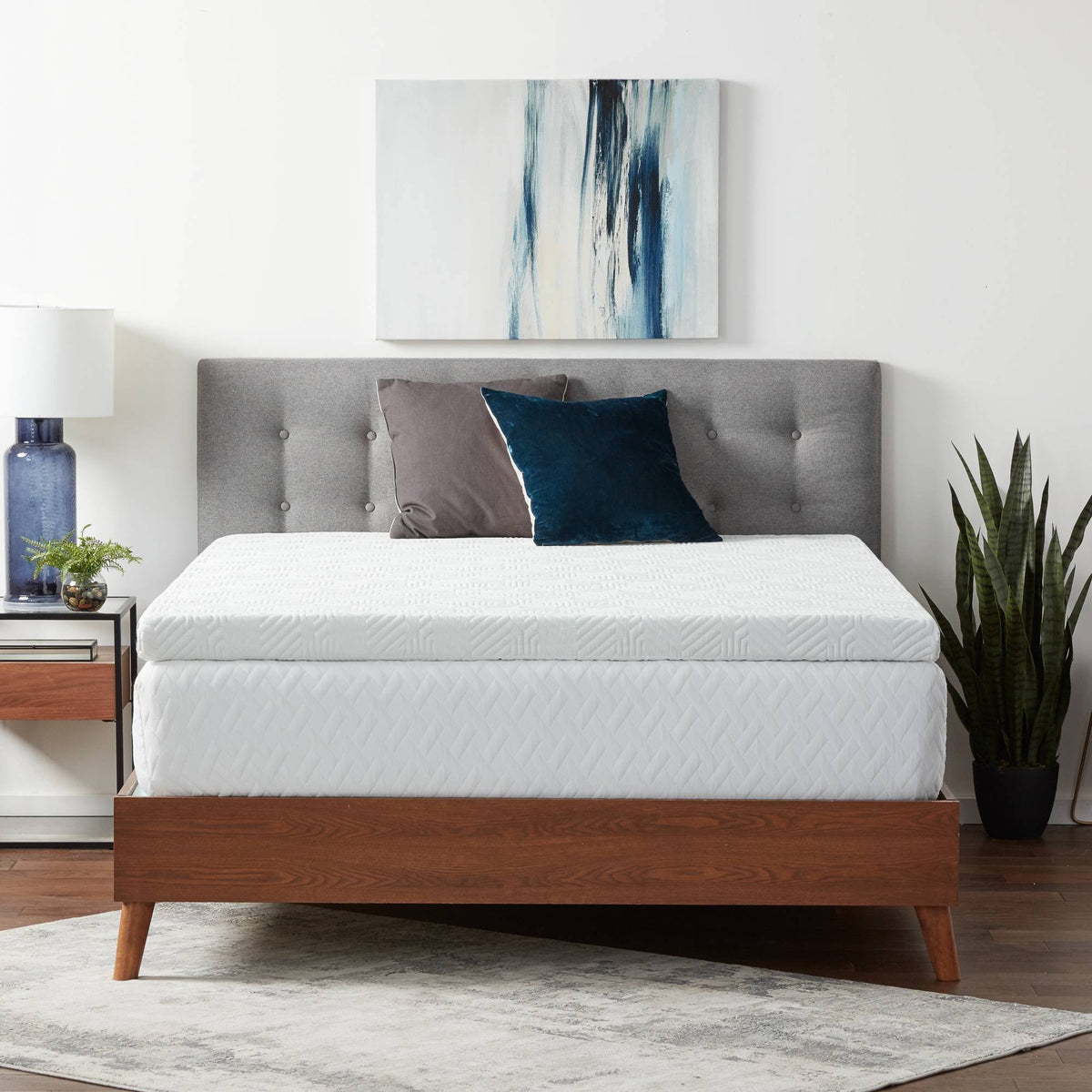 Twin Gel Memory Foam Topper with Cover B785