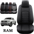 2 Pcs Front Waterproof Synthetic Leather Car Seat Covers P9478