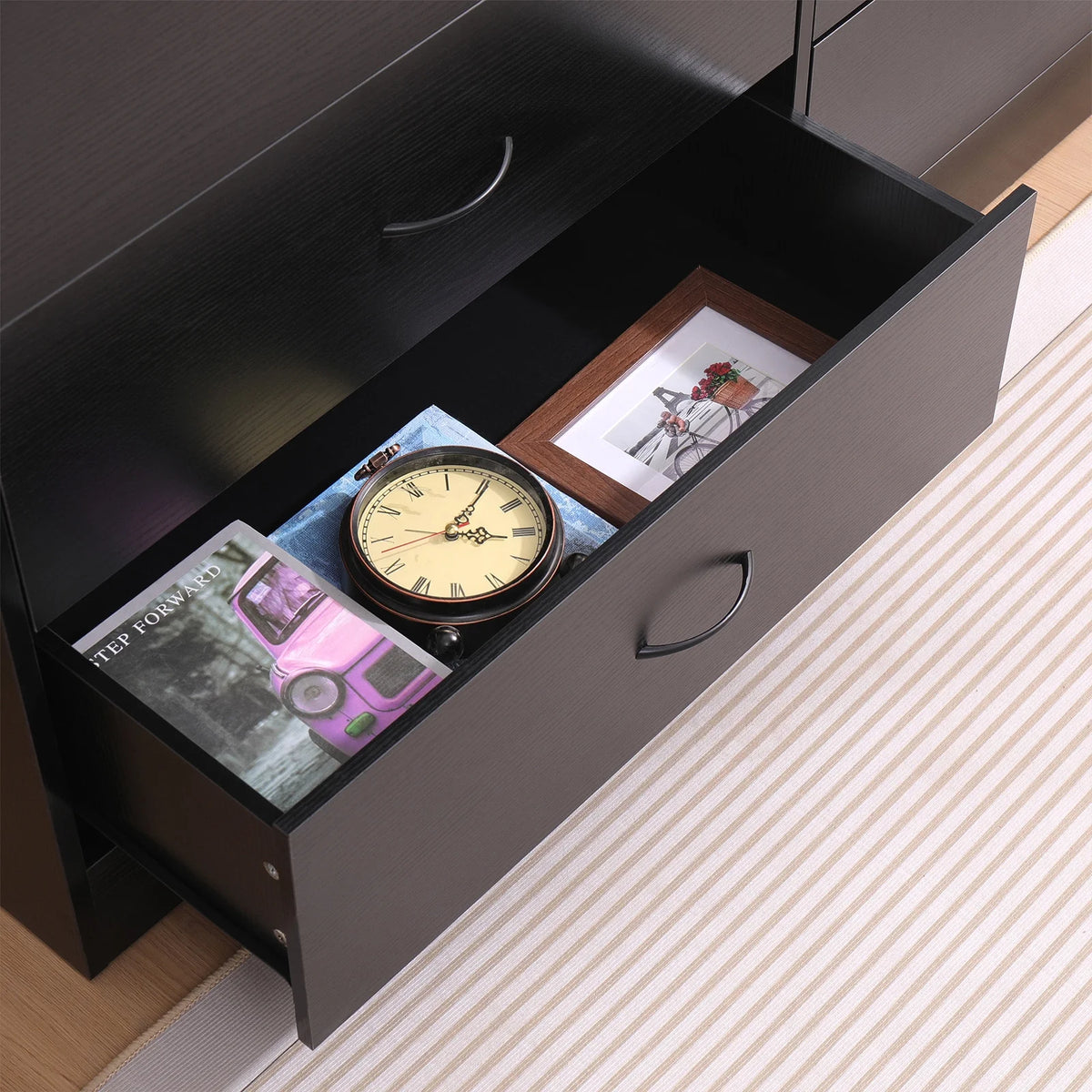 Black 6 Drawer Dresser F43906