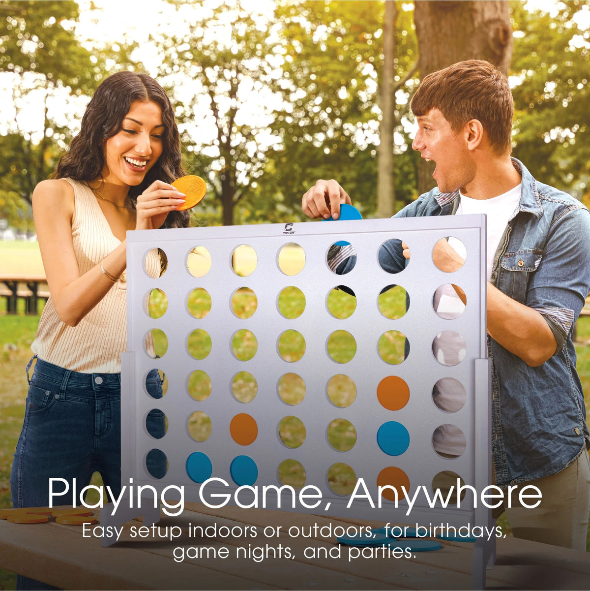 4 In A Row Jumbo Sized Indoor and Outdoor Game M59436