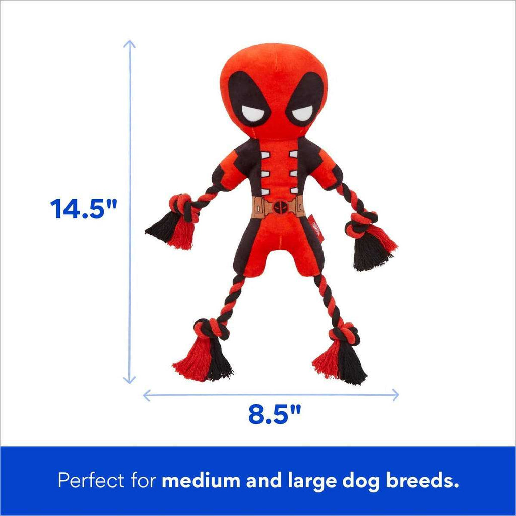 Plush Squeaky Dog Toy with Rope D8757