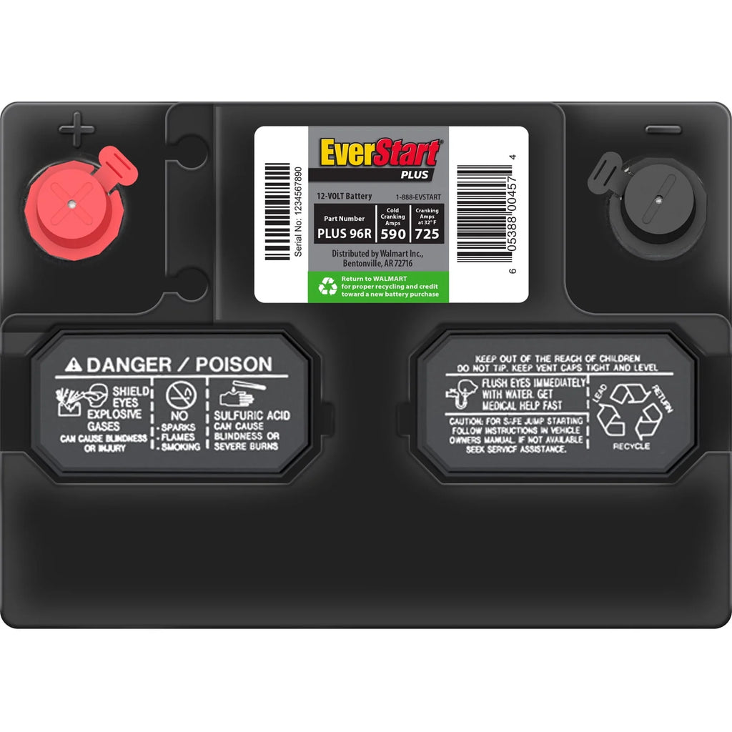 Lead Acid Automotive Battery Group Size 96R 12 Volt 590 CCA Y6067