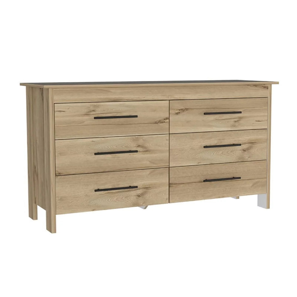 6 Drawer Engineered Wood Double Dresser W620058