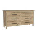6 Drawer Engineered Wood Double Dresser W620058