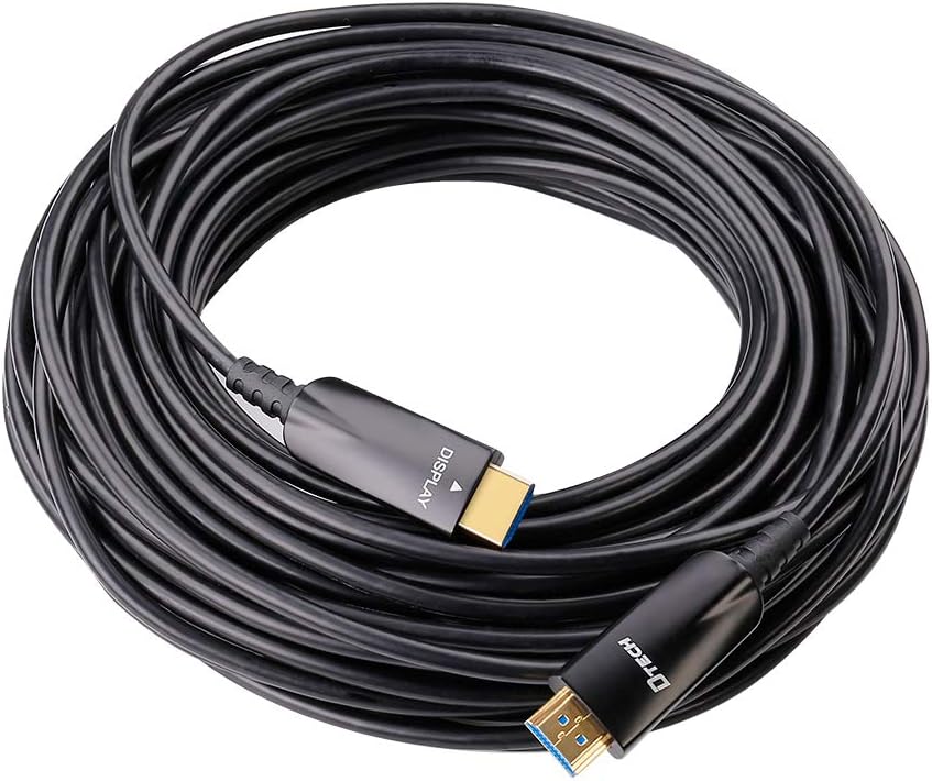 75ft Fiber Optic HDMI Cable 4K 30Hz 1080p 60Hz Black T7634