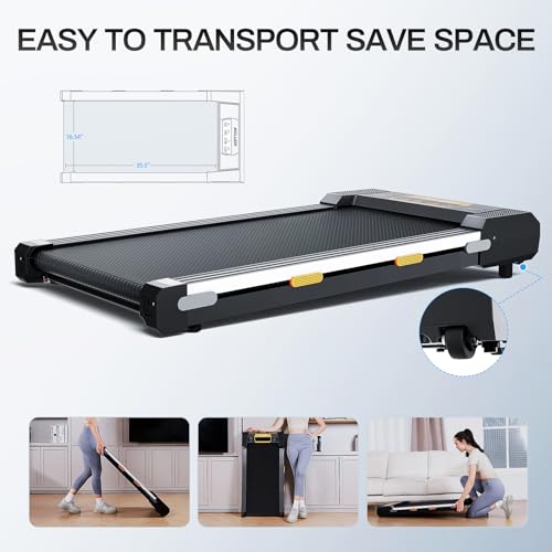 2 in 1 Under Desk Treadmill with Remote Control F719745