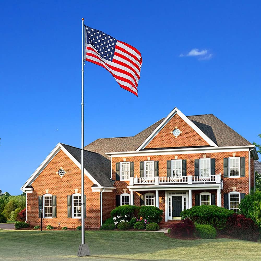 20FT Telescoping Aluminum Flagpole Kit V83564