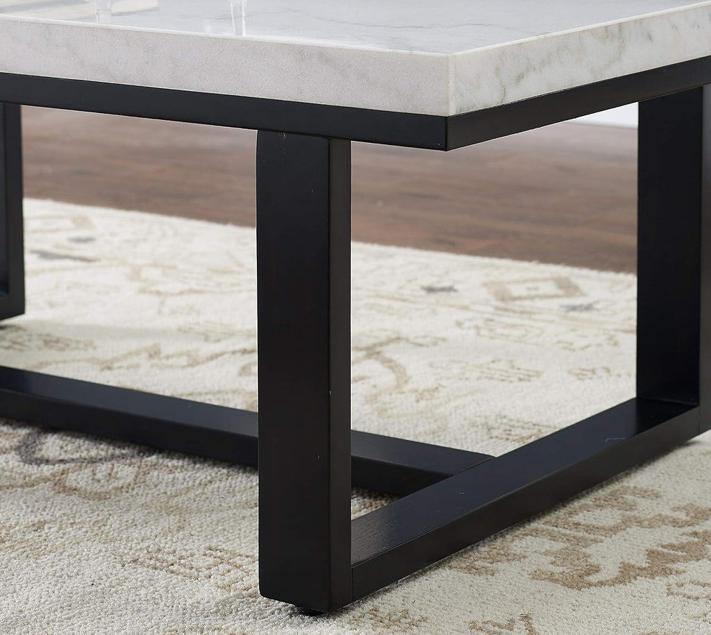White Marble Top Cocktail Table Y884624