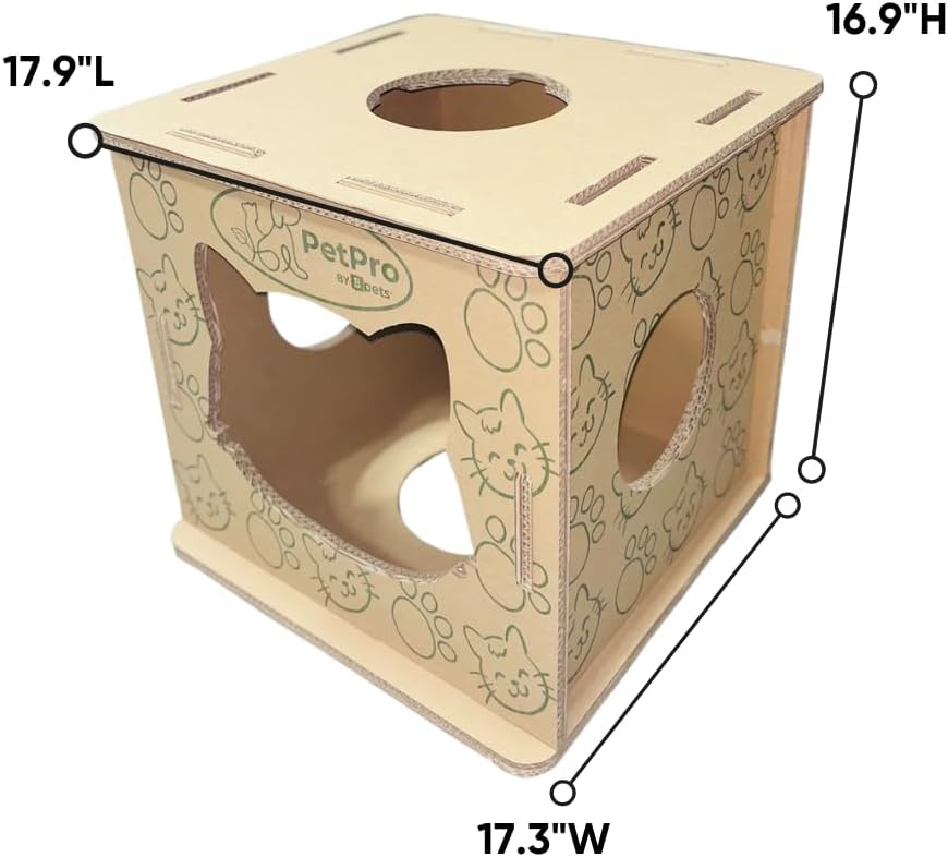 Corrugated Cardboard Cat Scratcher House V23205