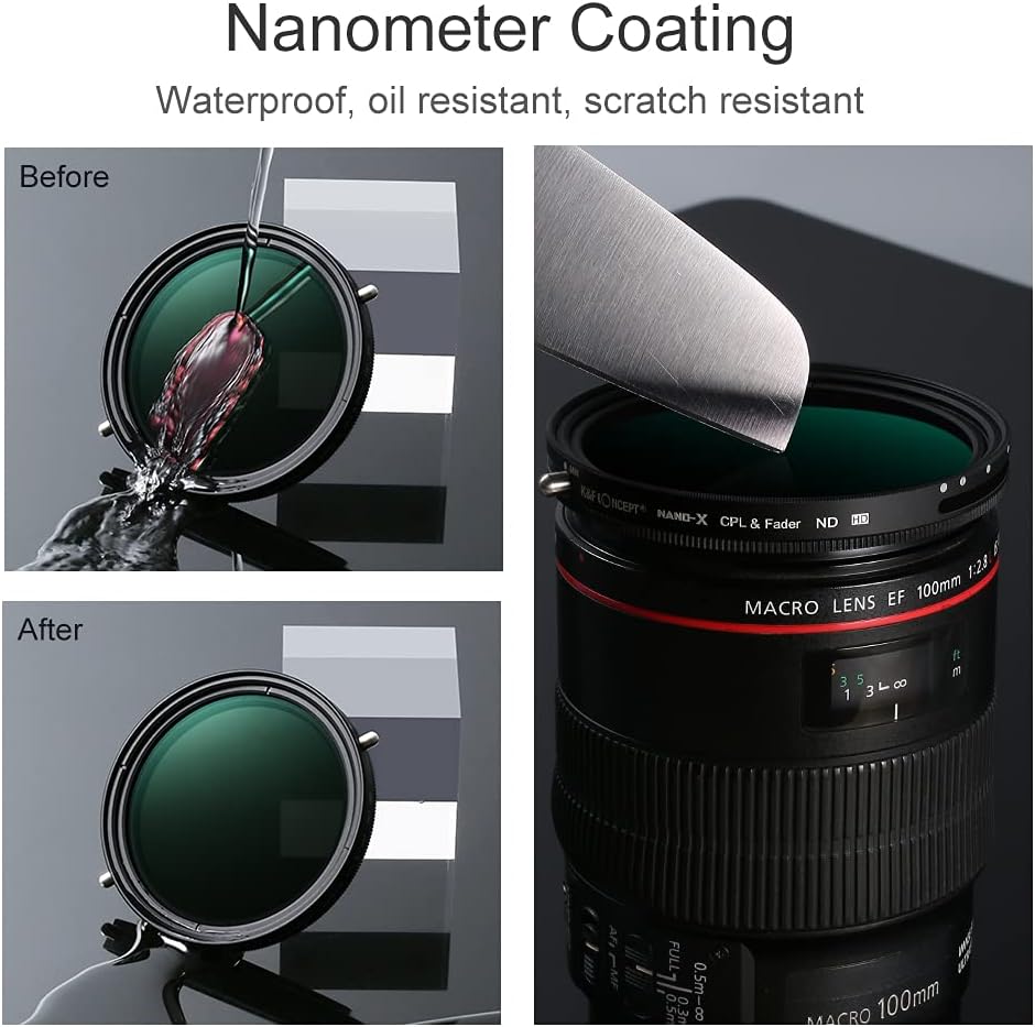 62mm Variable ND and CPL Filter 2 in 1 V703932