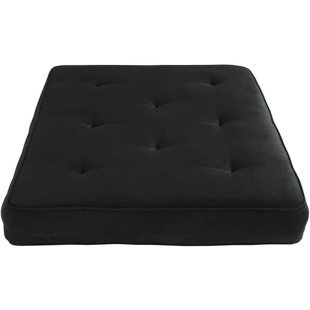 8-Inch Independently Encased Coil Futon Mattress Full Size Black I9623